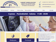 Tablet Screenshot of gabinetginekologiczny.com.pl