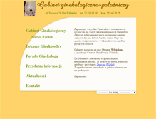 Tablet Screenshot of gabinetginekologiczny.pl